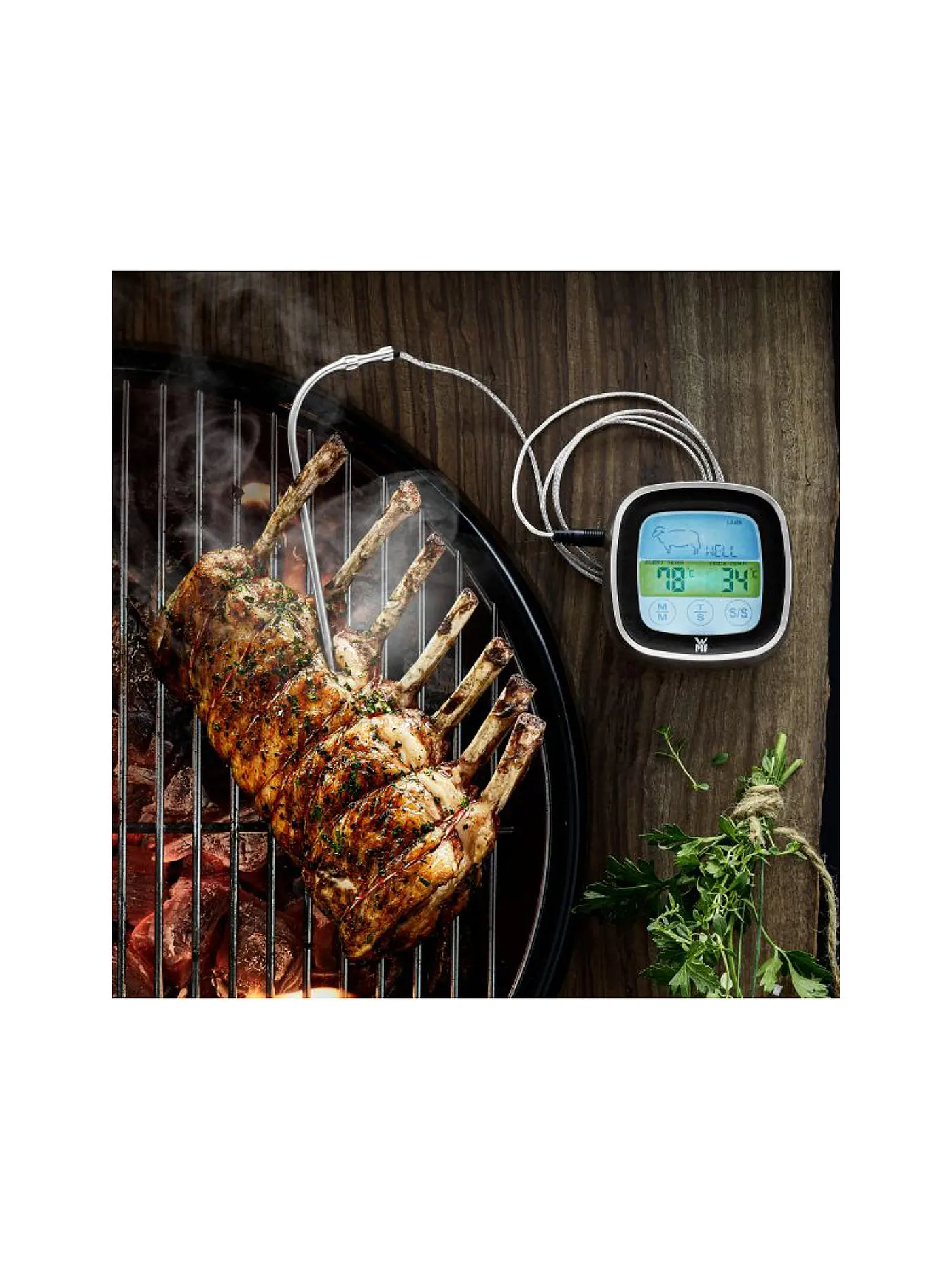 WMF | BBQ Digitales Bratenthermometer 18,5cm | 